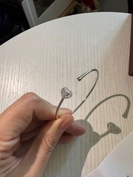 18k金白色鑽石手鐲 (周大福)