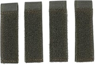 Molle Strips for Attaching Tactical ID Patches - 3-Inch High, Display Badges - 4-Count (Army Green)