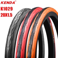 Kenda K1029 bicycle tire 20x1.5 bicycle tire for Folding bilke 20 inch 40-406 ultra light bald tire 420g white orange