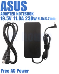 พร้อมส่ง Adapter Notebook Asus 19.5V 11.8A 230W 6.0x3.7mm พร้อมสายเอซีครบชุด อะแดปเตอร์โน๊ตบุ้ค