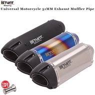 Universal 51MM Motorcycle Escape Moto Modified Scooter Exhaust Muffler GP-project Dirt Bike Exhaust Pipe With DB Killer