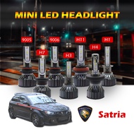 [PROTON] Satria/Ertiga/Exora/Gen2 2PCS Mini Type Car LED Headlight Bulb H1 H3 H4 HB4 9006 Hi/Lo Beam