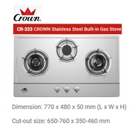 CROWN CR-333  Stainless Steel Built-in Gas Stove