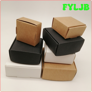 FYLJB 100pcs White/Black/kraft Paper Gift Box Kraft Paper Box for Gifts Birthday Party Wedding Candy Box Storage Packing Box Wholesale GSRHE