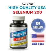 DAILY ONE Selenium 200 500mg x 100tablets - High Quality USA Selenium