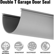 Double T Garage Door Seal 20 ft Gray Garage Door Bottom Rubber Seal Garage Door Weather Stripping 3 