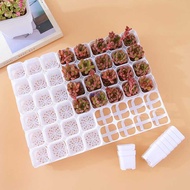 4cm 5cm cm 6.3cm 8cm Pot with Bracket Succulent White Square Succulent Small Seedling Pot Thumb Flow