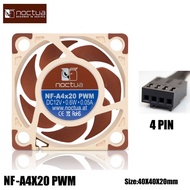 Noctua Quạt NF-A4x20 PWM 3pin/4pin 12V/5V Quạt Thùng Máy Tính 40X40X20Mm Điều Khiển PWM Nhiệt Độ Thô