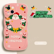 Iphone Case Merry christmas Wavy Phone Case For iphone13promax/12/Xs/11/7/8/Plus/Mini/ProMax sm1023