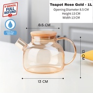 Tea Pot Glass Teapot Hot Teko Air Panas Teko Kaca Tahan Panas Jug Kaca Tahan Panas Teko Viral Jug Ai