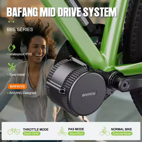 Bafang 750W 48V Motor Kit Complete Set Electric Bike Middle Drive 8fun BBS02 BBS02B EBike Conversion