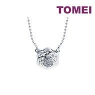 TOMEI Diamond Necklace, White Gold 750