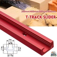 KATAKAN 1Pcs T-Track, T Slider Fixture Slot Slide Slide Guide Rail T-Slot Track, Aluminium Alloy 19 