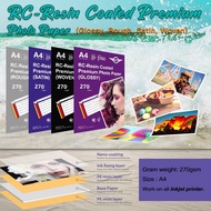 IJT RC-Resin Coated Premium Quality Inkjet RC Photo Paper A4 GLOSSY RC270-G / Rough RC270-S / Satin 