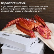 FEATHERED WYVERN DRAGON, 3D PRINTED DRAGON, ARTICULATED DRAGON, FIDGET DRAGON, 3D PRINTED TOYS, DESK