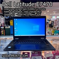 NOTEBOOK (โน้ตบุ๊ค)- Dell Latitude E7470 - Intel Core i5 (6th Gen) RAM8GB SSD 256GB WIN10PROWi-Fi REFURBISHED