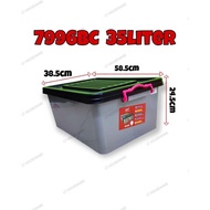 CENTURY KOTAK PENYIMPANAN/7996BC Storage box 35Liter / multipurpose box / storage container