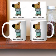 Chill Guy Dog Is Lowkey Just Chill Guy Shirt Ceramic Coffee Mug