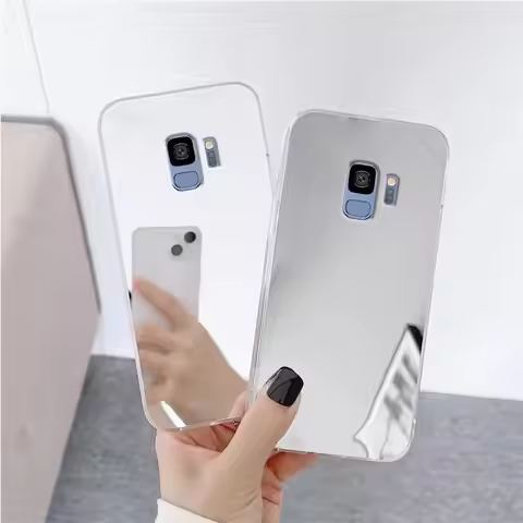 Glossy Luxury Mirror Silicone Case For Samsung Galaxy S9 S10 S8 Plus 5G S10E Back Cover On S 8 9 10 