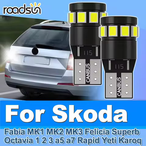 Roadsun 2PCS For Skoda Fabia MK1 MK2 MK3 Felicia Superb Octavia 1 2 3 a5 a7 Rapid Yeti Karoq Canbus 