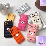 NCpatternColor Casing Cute Bear Down Jacket Casing For Realme C75 C75X C73 C67 C65 C65S C63 C61 C55 