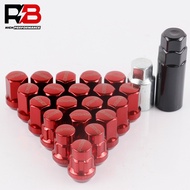 RAYS 17HEX Anti-Theft Security Steel Car Wheel Rims Lock Lug Nuts Closed End Nut 20pcs/set Wheel Nut