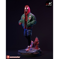 Miles-Spiderman Morales Cartoon Model 3D Printing 1/8–1/6 [Non-Painted Resin Model]