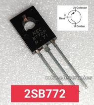 (10ตัว) B772P  B772  2SB772 Transistor PNP 40V 3A TO-126 ทรานซิสเตอร์ ผลิตในไต้หวัน