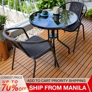 ♡BAIERDI outdoor table and chair set coffee table table and chair combination table and chair outdoo