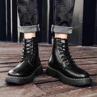 Trendy New Fashion Boots for Men British Style Men's Lace-up Martin Boots