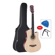 กีต้าร์ 38 นิ้ว กีต้าร์โปร่ง กีต้าร์โปร่ง มือใหม่ฝึกกีต้าร์ หลากสี ให้เลือก