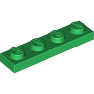 LEGO 3710 Green Particle Sheet Plate 1x4 371028