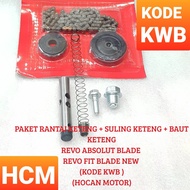 PAKET RANTAI KETENG + SULING KETENG + BAUT KETENG REVO ABSOLUTE BLADE REVO FIT BLADE NEW