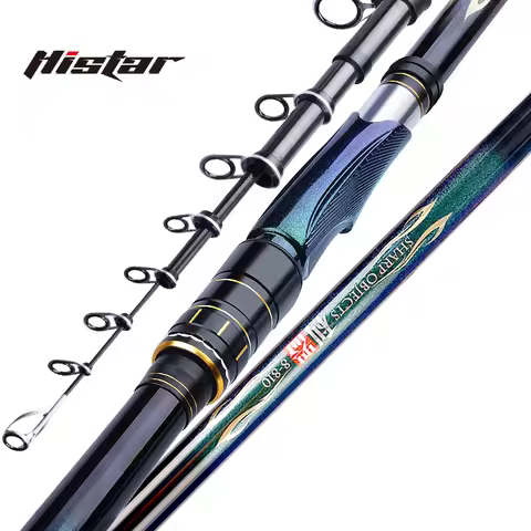 HISTAR Sharp Objects 8# 3.6M-8.1M 1:9 Fast Action 10+46T High Carbon 7.5mm Guide Super Hard Chameleo