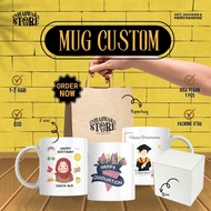 (1st Anniversary) Custom Mug with Photo Logo | Graduation Gift | Birthday | Anniversary | Teacher | 