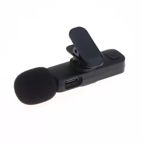 Wireless Microphone Mini Audio Video Recording Mic For Phone Android Laptop Live Gaming Mobile Phone