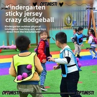 OPTIMISTI8E Stick Ball Vest, Kids Sports Toy with Sticky Ball Dodgeball Game,  Throwing Toys Interac