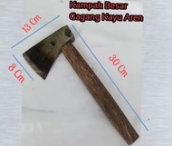 Kampak Baja Asli super Tajam/ Kampak Cacah Tulang/ Kampak tukang / Kampak Baja Gagang kayu Pembelah