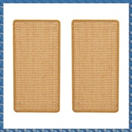 (FTQN) 2-Part Sisal Cat Scratch Mat Cat Scratch Mat Fit for Cats with Adhesive Tape Cat Scratch Mat