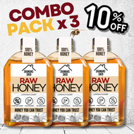 น้ำผึ้งแท้จากธรรมชาติ 100% 360g Honey No Sugar - COMBO PACK แบบขวด ไม่มีสารปรุงแต่ง ไม่มีน้ำตาล และผ