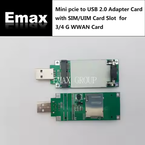 Mini PCI-Express to USB Adapter with SIM/UIM Card Slot for 3/4G WWAN Card EP06-E/EP06-A/EC21-E/EC21-