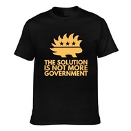 Libertarian Porcupine Government Is Not The Solution Comfortable Fit Mens T-Shirt Creative