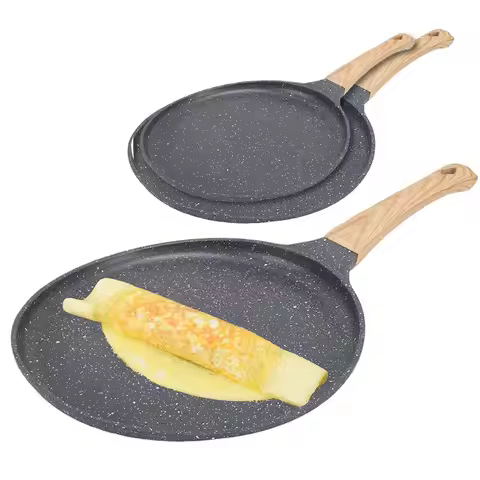 Ceramic Coating Egg Pancake Griddle Pan 20/24/28cm Nonstick Crepe Pan Pizza Frying Pot Omelet Steak