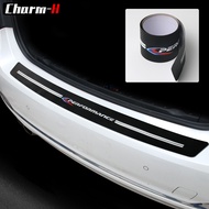 89CM/ 100 CM PU Leather Carbon Texture Car Rear Bumper Trunk Load Edge Protector Guard Decal Sticker for BMW f30 e60 e63 g30 f10 f20 e49 e90 e46 f25 g20 g01 g03 g05 Accessories