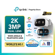 【NEW】TP-Link Tapo C246D Dual-Lens 2K Indoor Outdoor Pan/Tilt WiFi Camera Smart Tracking IP65 Smart N