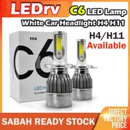 C6 H4 H11 Headlight Sabah Ready Stock 9005 9006 hb3 hb4 lampu depan foglamp kereta sarawak jdm h7 h1