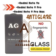 ANTI GLARE Redmi Note 9s 9 Pro 9 Pro Max poco X3 Pro X3 GT Note 10 Pro Tempered Glass Matte FULL GLU