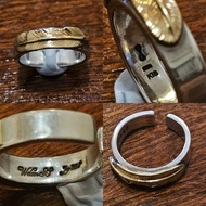 WAKEN SILVER SMITH 羽毛平打戒 18K金 US8【開口戒指US7號 至 US10號適合】《CHROME HEARTS-GOOD ART HLYWD-goro's-鷲見太郎》