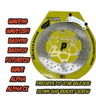 WAVE110/125FI/DASH/FUTURE PROTAPER PST 267MM DISC SIAP BRACKET SCREW PNP