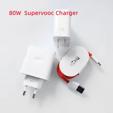 For OnePlus 80W Supervooc Charger EU/US Fast Charge Adapter Type C Cable For 1+13 12 11 10 Ace Ace2 